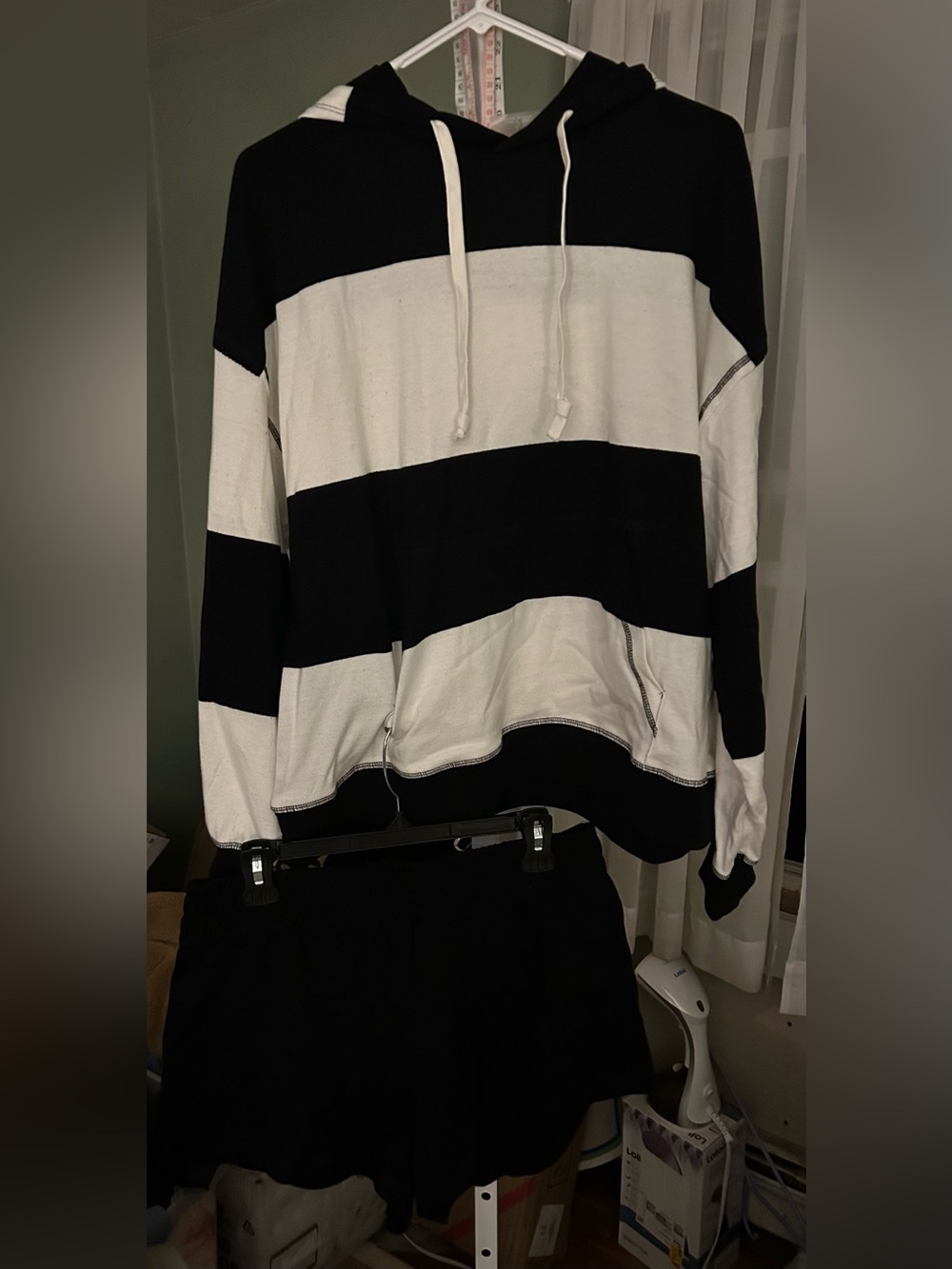 Free People Rugby Set in Black and White